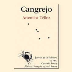Poemario Cangrejo - Artemisa Téllez